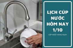 Lịch cúp nước TP HCM ngày 1/10 và sáng 2/10 tạm ngưng cấp nước tại các phường trọng điểm