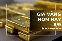 Giá vàng hôm nay 5/9: Vàng SJC leo lên 134,4 triệu đồng/lượng, trái chiều thế giới