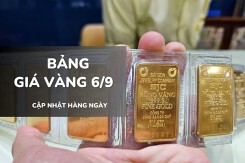 Bảng giá vàng ngày 6/9: Vàng SJC, nhẫn trơn và nữ trang tăng kỷ lục