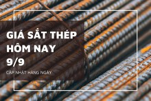 Giá sắt thép hôm nay 9/9 thị trường trong nước ổn định, quặng sắt thế giới tăng phiên thứ 5 liên tiếp