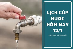 Lịch cúp nước TP HCM ngày 12/1 và sáng ngày 13/1 cúp nước liên tục nhiều giờ tại các phường trọng điểm, tuyến phố nội thành