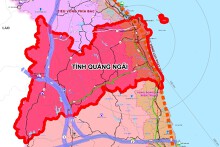 Tỉnh Quảng Ngãi công bố dự thảo bản đồ quy hoạch sau sáp nhập