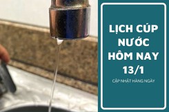 Lịch cúp nước TP HCM ngày 13/1 và sáng ngày 14/1 cúp nước kéo dài tại các phường và tuyến đường