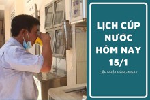 Lịch cúp nước TP HCM ngày 15/1 và sáng ngày 16/1 thông tin hàng loạt các khu phố, tuyến đường tạm ngưng nước