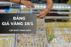 Bảng giá vàng hôm nay 19/1: Vàng SJC, nhẫn trơn và nữ trang tăng mạnh, lên mức cao mới