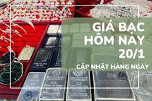 Giá bạc hôm nay 20/1 duy trì vùng cao, bạc Phú Quý lên 97,19 triệu đồng/kg, bạc SBJ giữ đỉnh thị trường