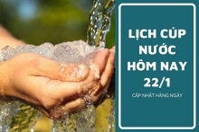 Lịch cúp nước TP HCM ngày 22/1 và sáng ngày 23/1 người dân các khu vực nội thành cần lưu ý mất nước kéo dài