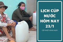 Lịch cúp nước TP HCM ngày 23/1 và sáng ngày 24/1 ngưng cấp nước xuyên đêm tại nhiều phường trung tâm và ngoại thành