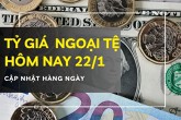 Tỷ giá ngoại tệ hôm nay 22/1 euro và bảng Anh đồng loạt giảm sâu, đô la Úc bật tăng hơn 100 đồng