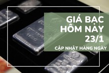 Bảng giá bạc hôm nay 23/1 bạc tăng sốc, bạc thỏi đồng loạt vượt mốc 100 triệu đồng/kg