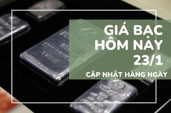 Bảng giá bạc hôm nay 23/1 bạc tăng sốc, bạc thỏi đồng loạt vượt mốc 100 triệu đồng/kg