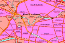 Bản đồ quy hoạch giao thông phường An Dương, TP Hải Phòng