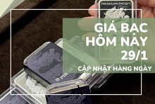 Bảng giá bạc hôm nay 29/1 đà tăng kéo dài, chính thức vượt 120 triệu đồng/kg tại các thương hiệu
