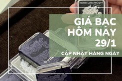 Bảng giá bạc hôm nay 29/1 đà tăng kéo dài, chính thức vượt 120 triệu đồng/kg tại các thương hiệu