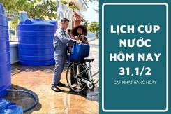 Lịch cúp nước TP HCM ngày 31/1 và ngày 1/2 cúp nước từ đêm tại các phường trọng điểm, tuyến phố trung tâm, khu vực ngoại thành