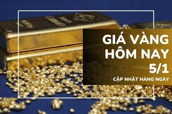 Giá vàng hôm nay 5/1: Vàng SJC bật tăng 3,4 triệu đồng/lượng đầu tuần