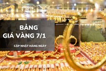 Bảng giá vàng hôm nay 7/1: Vàng SJC, nhẫn trơn và nữ trang tăng cao, có nơi tới 2 triệu đồng/lượng