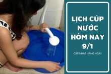 Lịch cúp nước TP HCM ngày 9/1 và sáng ngày 10/1 người dân các khu vực trung tâm cần lưu ý mất nước kéo dài