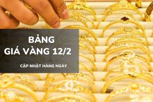 Bảng giá vàng hôm nay 12/2: Vàng SJC và nhẫn trơn tiếp tục neo 181 triệu đồng/lượng