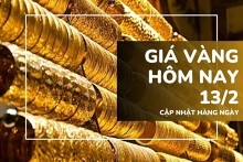 Giá vàng hôm nay 13/2: Vàng SJC và nhẫn trơn giảm sâu 2 triệu đồng/lượng