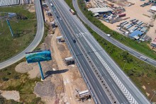 Dự án mở rộng 22 km cao tốc TP HCM - Long Thành sau gần nửa năm thi công