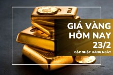 Giá vàng hôm nay 23/2: Vàng SJC và nhẫn trơn tăng mạnh 3,6 - 4 triệu đồng/lượng sau Tết