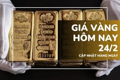 Giá vàng hôm nay 24/2: Vàng SJC đi ngang, vàng nhẫn tăng 400.000 đồng/lượng mùng 8 Tết