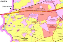 Bản đồ quy hoạch giao thông xã Thượng Hồng, TP Hải Phòng