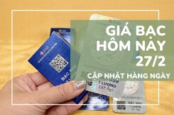 Giá bạc hôm nay 27/2 giảm đồng loạt tại các thương hiệu, bạc miếng quanh mốc 3,33 triệu đồng/lượng