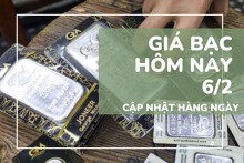 Bảng giá bạc hôm nay 6/2 lao dốc bất ngờ, bạc thỏi giảm mạnh xuống còn 87 triệu đồng/kg