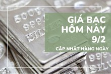 Bảng giá bạc hôm nay 9/2 phục hồi phiên đầu tuần, bạc miếng ổn định quanh mức 3,5 triệu đồng/lượng