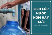Lịch cúp nước TP HCM ngày 12/3 và sáng ngày 13/3 cúp nước kéo dài đến rạng sáng tại nhiều tuyến đường, khu phố khu vực trung tâm
