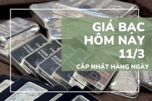 Giá bạc hôm nay 11/3 hạ nhiệt, bạc thỏi còn khoảng 92 triệu đồng/kg