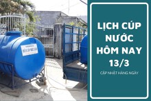 Lịch cúp nước TP HCM ngày 13/3 và sáng ngày 14/3 một số khu vực nội thành và ngoại thành tạm ngưng cấp nước