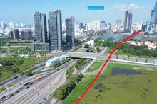 Hướng tuyến metro Bến Thành - Thủ Thiêm sắp xây dựng tại TP HCM