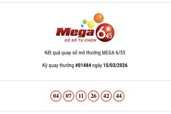 Kết quả xổ số Vietlott Mega 6/45 hôm nay 15/03/2026 Jackpot gần 24,9 tỷ đồng tiếp tục bỏ ngỏ