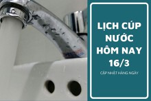 Lịch cúp nước TP HCM ngày 16/3 và sáng ngày 17/3 rất nhiều khu vực ở phường Sài Gòn, Hoà Bình, An Phú Đông tạm ngưng cấp nước đến sáng