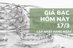 Giá bạc hôm nay 17/3 quay đầu tăng mạnh, bạc Phú Quý vươn lên 82 triệu đồng/kg