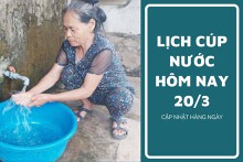 Lịch cúp nước TP HCM ngày 20/3 và sáng ngày 21/3 cúp nước từ đêm tại các phường trọng điểm và tuyến phố trung tâm