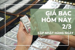 Giá bạc hôm nay 2/3 trái chiều, bạc SBJ tăng 4 triệu đồng/kg, bạc Phú Quý neo mốc 95 triệu đồng/kg