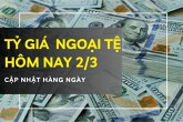 Tỷ giá ngoại tệ hôm nay 2/3 đồng USD, euro, đôla Úc và yen Nhật tăng mạnh, bảng Anh biến động trái chiều