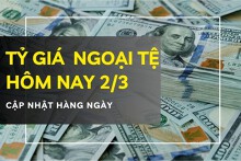 Tỷ giá ngoại tệ hôm nay 2/3 đồng USD, euro, đôla Úc và yen Nhật tăng mạnh, bảng Anh biến động trái chiều
