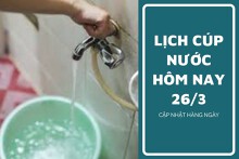 Lịch cúp nước TP HCM ngày 26/3 và sáng ngày 27/3 cúp nước kéo dài đến sáng tại một số phường trọng điểm