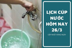 Lịch cúp nước TP HCM ngày 26/3 và sáng ngày 27/3 cúp nước kéo dài đến sáng tại một số phường trọng điểm