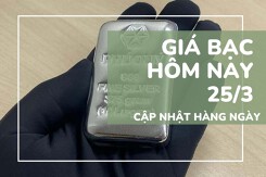 Giá bạc hôm nay 25/3 tăng vọt sau chuỗi giảm, Phú Quý vượt 76 triệu đồng/kg