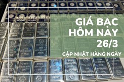 Giá bạc hôm nay 26/3 giảm hơn 3 triệu đồng/kg, bạc Phú Quý vẫn giữ trên 72 triệu đồng/kg