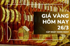 Giá vàng hôm nay 26/3: Vàng SJC, vàng nhẫn đi ngang sau hai phiên phục hồi