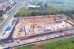 Hòa Phát đang xây tòa nhà ở xã hội đầu tiên ở KCN Yên Mỹ 2
