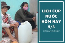 Lịch cúp nước TP HCM ngày 5/3 và sáng ngày 6/3 mất nước nhiều giờ tại hàng loạt khu vực địa bàn trung tâm