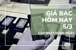 Giá bạc hôm nay 5/3 bất ngờ phục hồi nhẹ, bạc Phú Quý đạt 3,1 triệu đồng/lượng